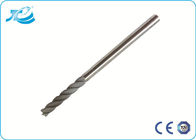 China Solid Carbide Four Flute End Mill , Square 45 Helix High Hardness End Mill distributor